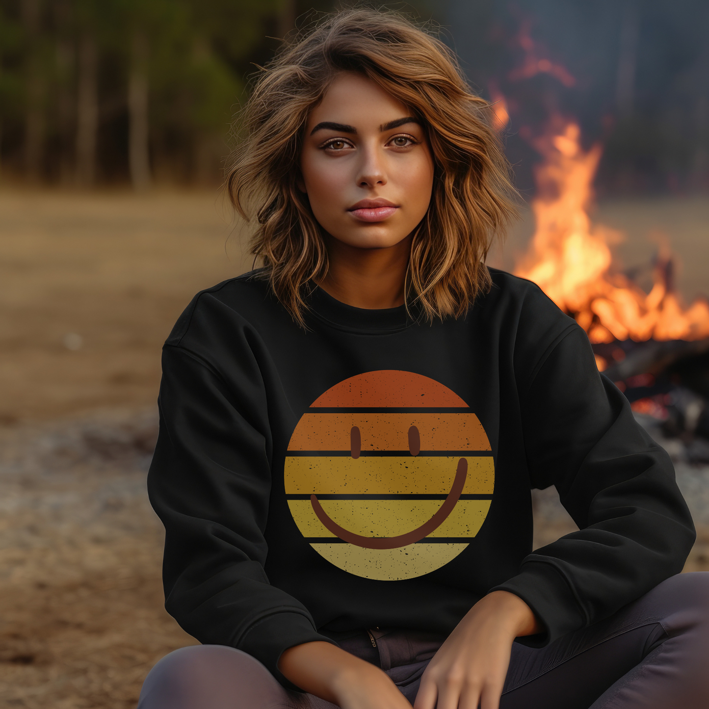 Smiley Stripes Sweatshirt