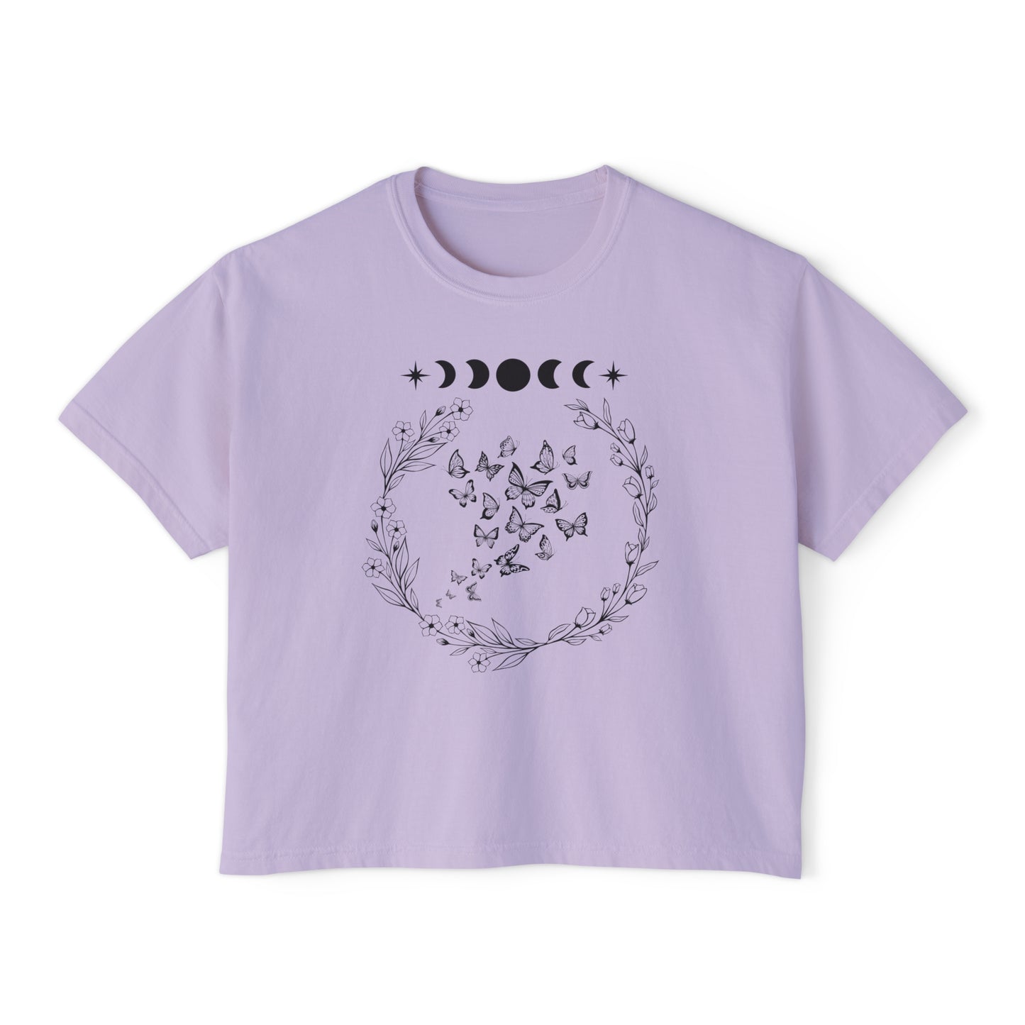 Ethereal Moon Cropped Boxy Tee