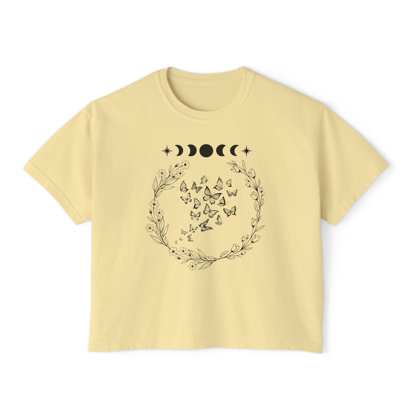 Ethereal Moon Cropped Boxy Tee