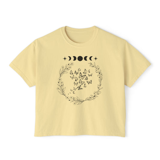 Ethereal Moon Cropped Boxy Tee