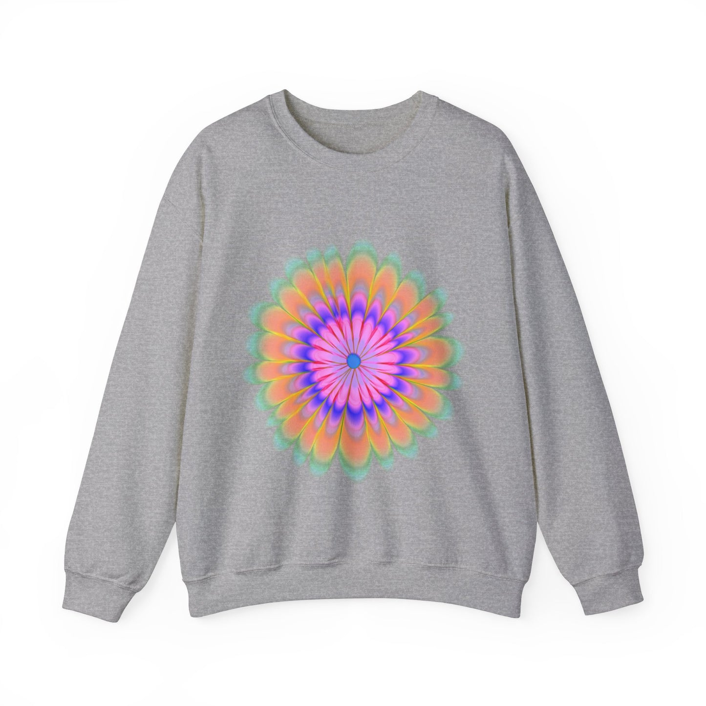 Retro Tie Dye Flower Sweatshirt