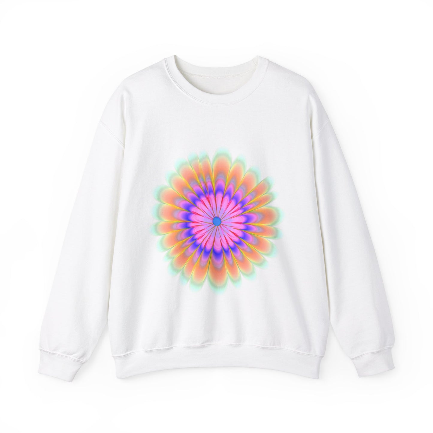 Retro Tie Dye Flower Sweatshirt