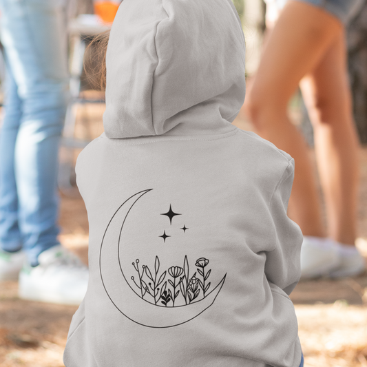 Moon Blooms Kid's Hoodie